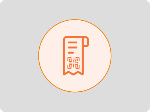 Customizable bill format interface showing restaurant invoice with GST, logo, and QR code features