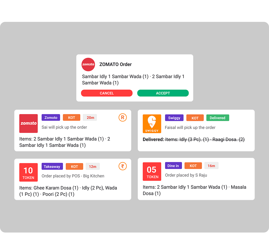 Real-time reports UI